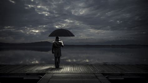 1920x1080 Alone man With Umbrella Laptop Full HD 1080P HD 4k Wallpapers, Images, Backgrounds ...