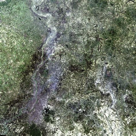 Satellite Image of the city of Calcutta, India image - Free stock photo ...