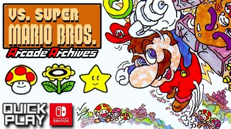 Vs. Super Mario Bros Gameplay! Nintendo Arcade Archives! (Quick Play) - YouTube