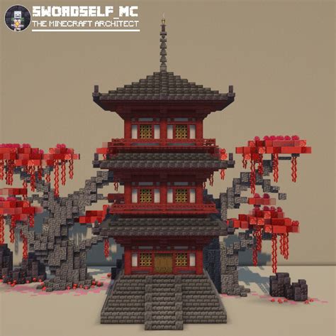 Minecraft Pagoda Blueprints