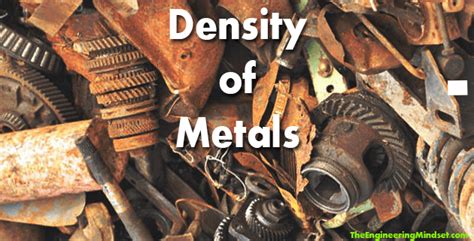 Density Of Metals, All Common Metal Density Chart Table PDF, 44% OFF