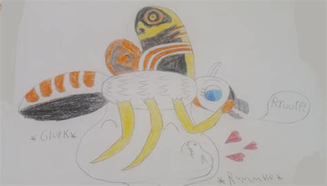 Mothra eats Godzilla (Mothra Vore) part 2 by Dreamerdrawer96 on DeviantArt