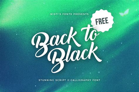 Back to Black - Free Script & Calligraphy Font Free Premium Fonts, Best Free Fonts, Font Free ...
