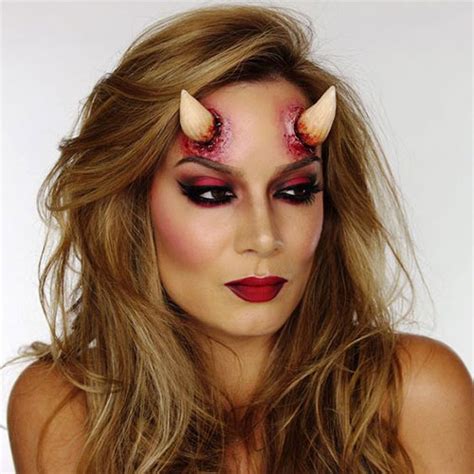 18 Horrifying Devil Halloween Face Makeup Ideas, Styles & Trends 2019 - Idea Halloween