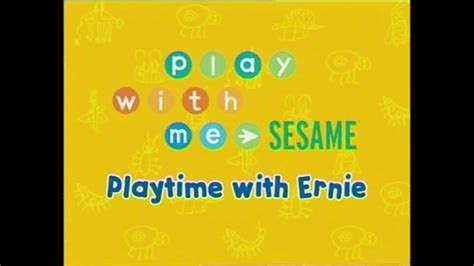 Play With Me Sesame - Playtime with Ernie (50fps) - YouTube