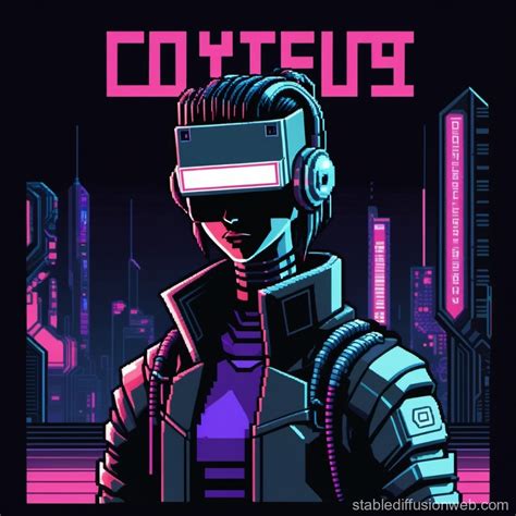 8-Bit Cyberpunk Character Art | Stable Diffusion Online