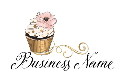 DIGITAL Custom logo design cute pastel cupcake logo bakery | Etsy