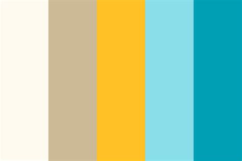 Aqua Gold Color Palette