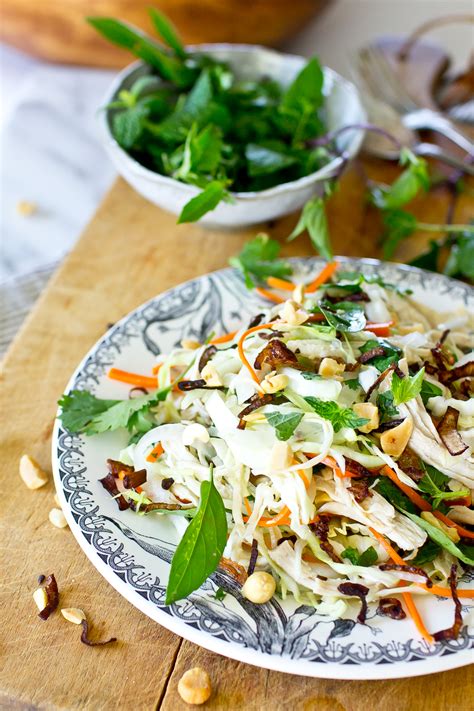 Vietnamese Chicken Salad (Goi Ga Bap Cai) - The Gourmet Gourmand