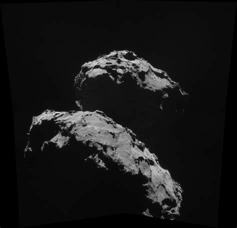 Comet 67P on 10 September 2014 – NAVCAM | Four image NAVCAM … | Flickr