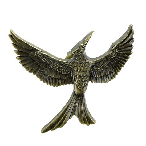 The Hunger Games Part 2 Gold Mockingjay Pin | Oriental Trading