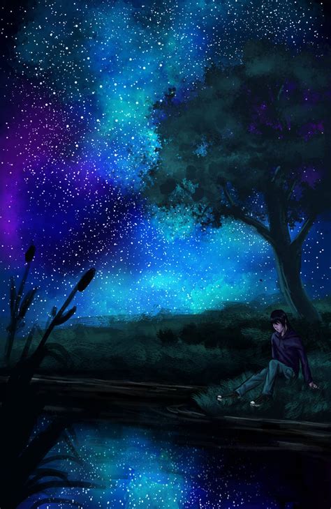 Night Sky by Colorstormu on DeviantArt