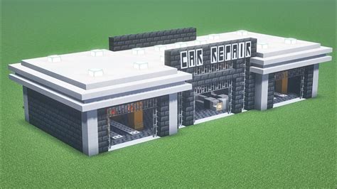 How To Build a Auto/Car Repair Garage - Minecraft Tutorial - YouTube