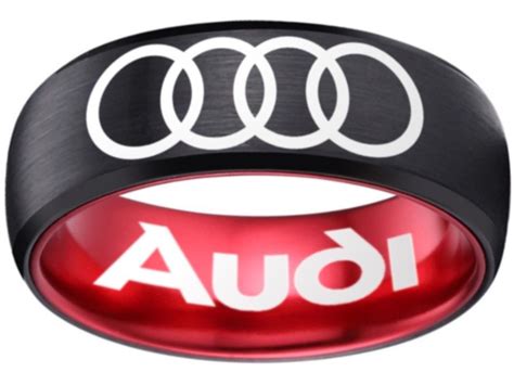 Audi Ring Logo #audi #A3 #A4 #A5 #A6 #A7 #A8 #R8 #Q5 #TT #RS | Red logo ...