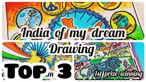 India of my Dream in 2047 Drawing/My vision for India in 2047 drawing ...