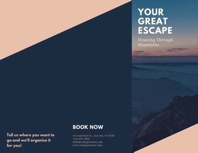 Free, printable, customizable travel brochure templates | Canva