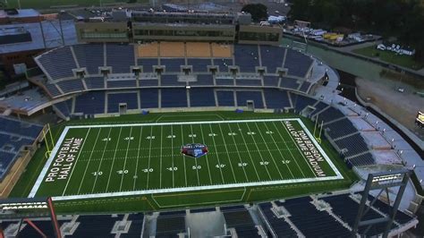 The All NEW Tom Benson Hall of Fame Stadium • Canton, Ohio • 4K Drone Video - YouTube