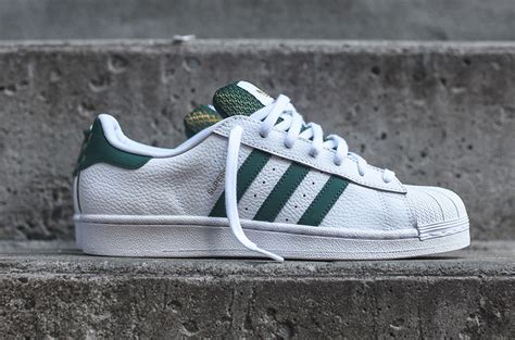 adidas Superstar Mesh Tongue White Green - Sneaker Bar Detroit