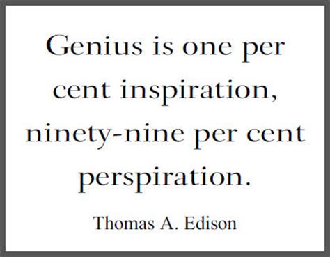 Thomas Edison on Genius - Free Printable Quotation for Classrooms