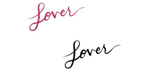 Lover "font" PNGs for my fellow swifties : r/TaylorSwift