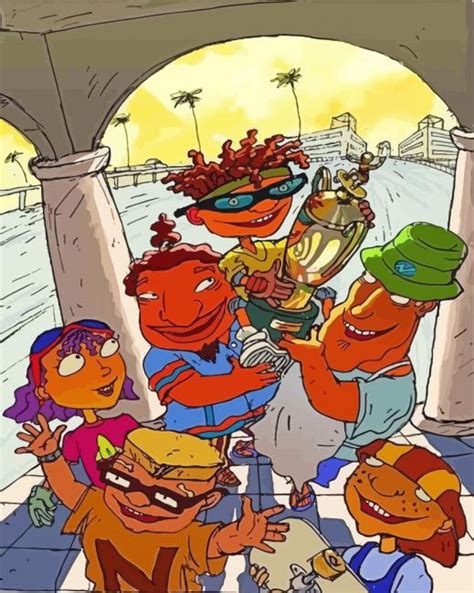 Rocket Power Characters Paint By Numbers - Painting By Numbers