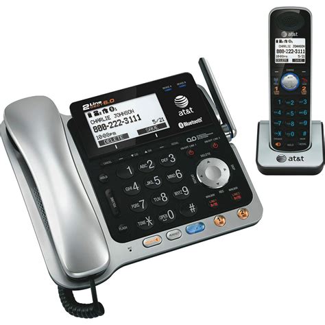 AT&T TL86109 Cordless Phone with Answering Machine - Walmart.com - Walmart.com