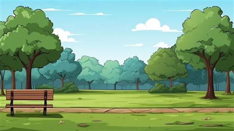 Premium AI Image | A cartoon illustration of a wooden fence with a tree in the background.