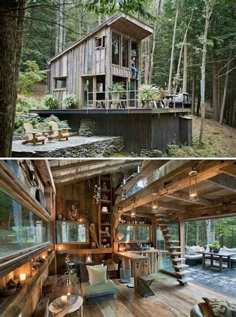 Rustically Awesome Small Cabin in the Woods – Tiny House Pins