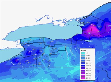 New York Snow Belt Map | Printable Templates Free