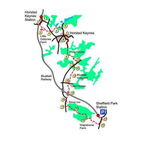 Sheffield Park - Bluebell Railway Walks
