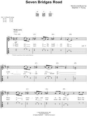 "Seven Bridges Road" Sheet Music - 3 Arrangements Available Instantly ...