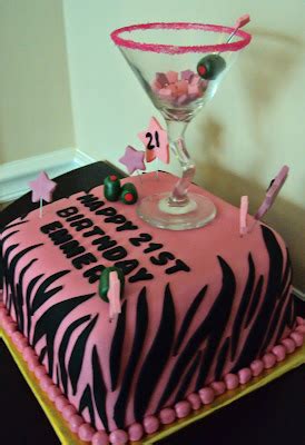 Baby Bee Bakery: Zebra 21st Birthday Cake