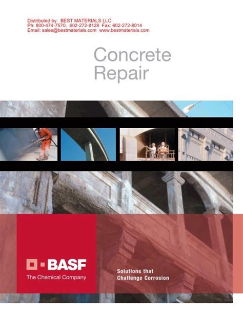 Concrete Repair Products - Best Materials