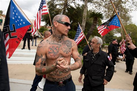 National Socialist Movement, a Neo Nazi group, holds a rally. | Todd Bigelow Photography