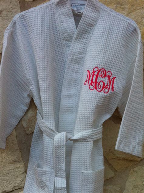 Monogrammed Cotton Waffle Robe / Monogrammed Bridal Robe