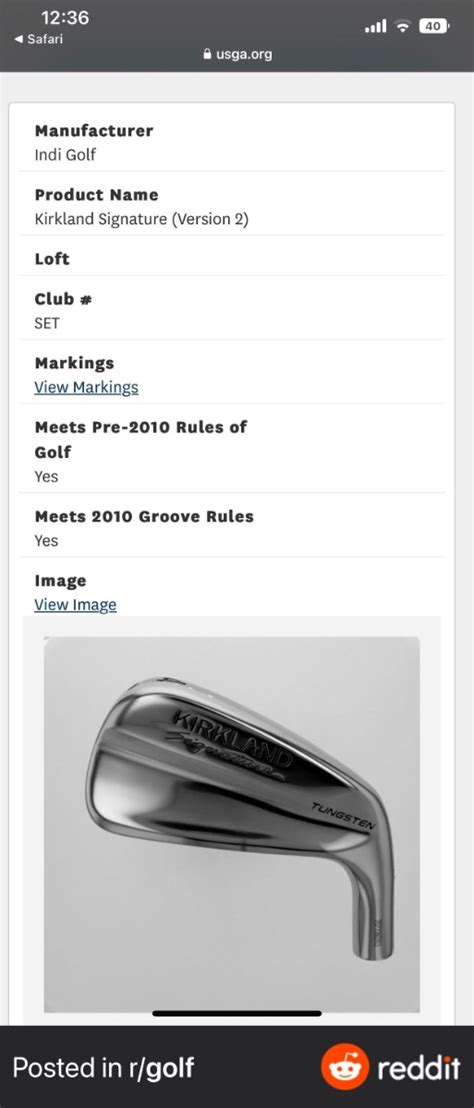 GolfWRX Spotted: Costco Kirkland Signature Irons On USGA