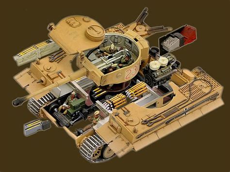 Tiger Tank Model With Full Interior
