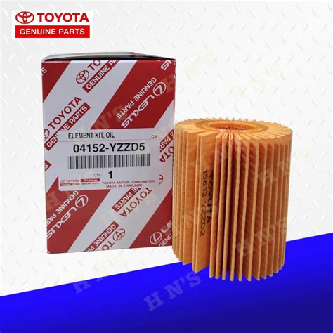 TOYOTA Genuine Parts Oil Filter 04152-YZZD5 for Toyota FJ Cruiser 04152 ...