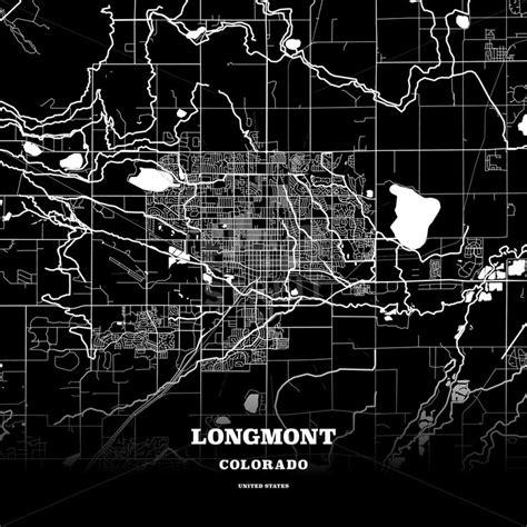 Longmont, Colorado, USA map | Poster template, Map poster, Usa map