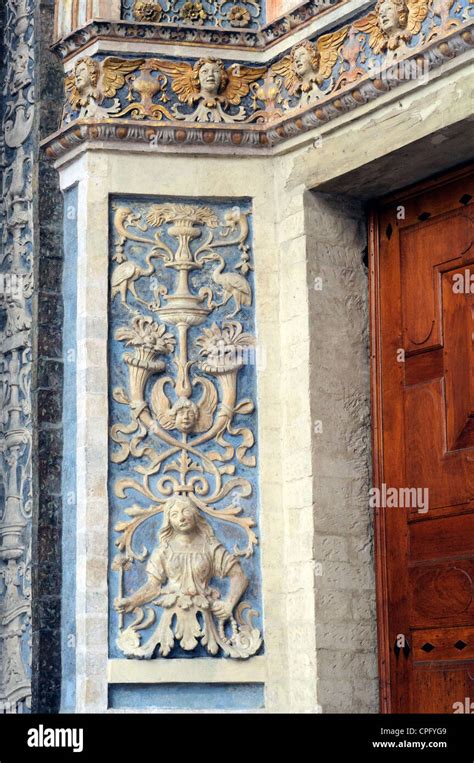 Italy, Aosta Valley, Aosta, Cathedral, Detail Facade Stock Photo - Alamy