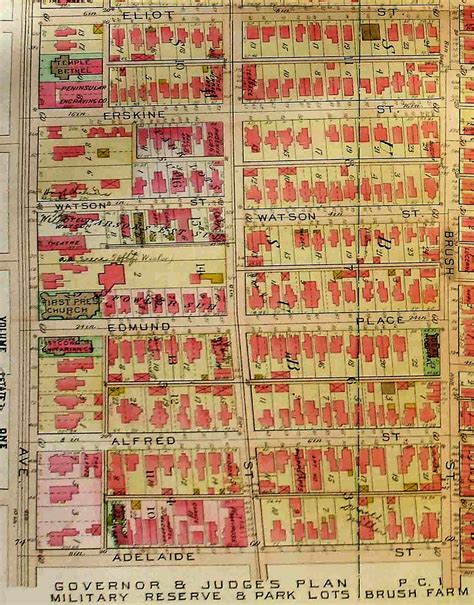 Map of Brush Park, Detroit | Map, Old maps, Detroit