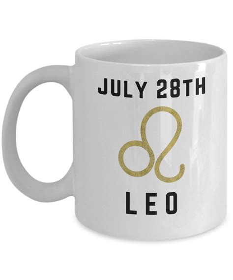 July 28th Leo Mug Custom Horoscope Birthday July 28th Zodiac - Etsy