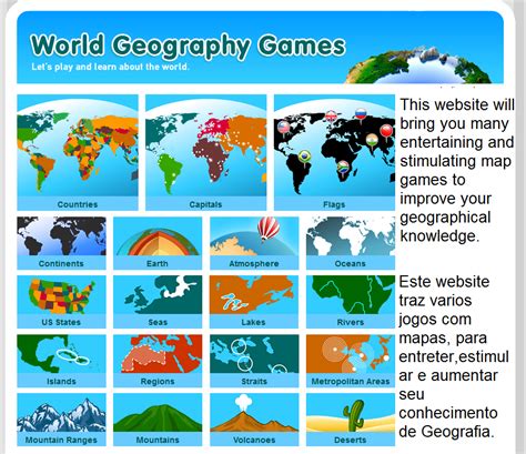 WORLD GEOGRAPHY GAMES - Let's play and learn! | Juegos para estudiar, Geografía mundial, Geografía