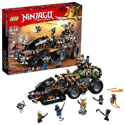 LEGO Ninjago Dieselnaut 70654 Ninja Warrior Tank Building Toy - Walmart.com