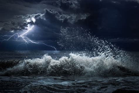 Dark Ocean Storm Wallpaper - bmp-i