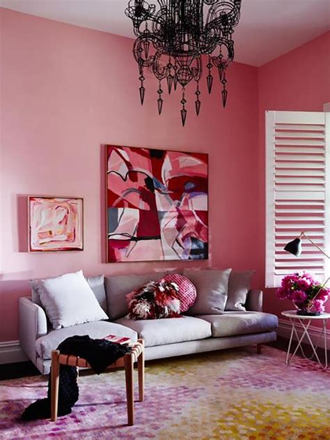 Warm up your home with pink wall colour | Aliz’s Wonderland | Pink living room, Pink walls ...