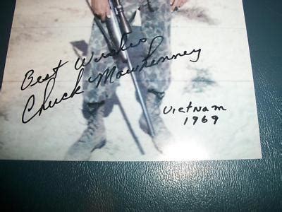 CHUCK MAWHINNEY VIETNAM WAR SNIPER SIGNED SIGNED PHOTO | #150599311