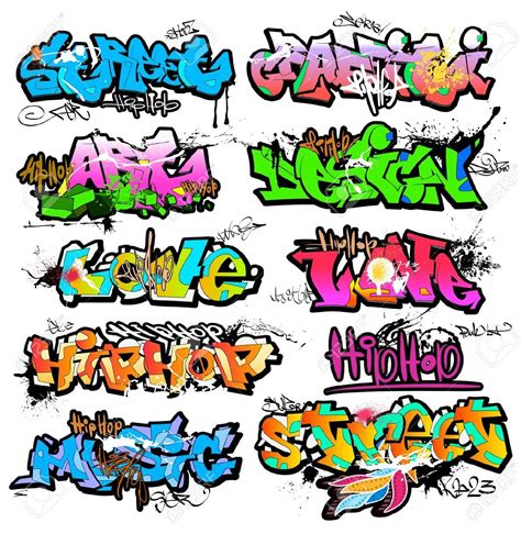 Graffiti Stock Illustrations, Cliparts And Royalty Free Graffiti Vectors | Graffiti illustration ...