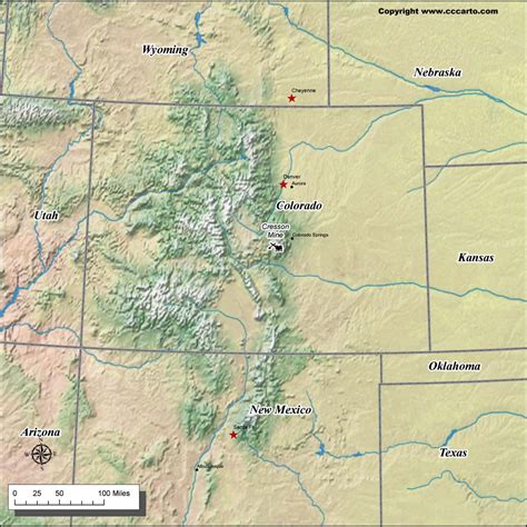 Colorado Gold Mines Map