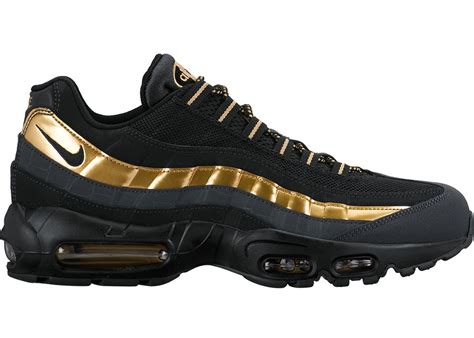 Nike Air Max 95 Black/Metallic Gold/ Anthracite-38416007 - True Looks